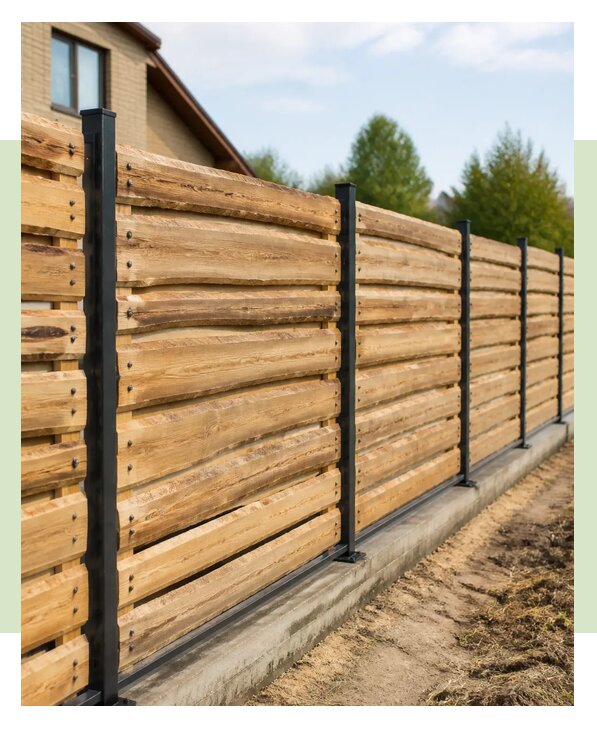 Забор из горбыля под ключ в Кашире по цене от 3020 р. | ЗаборЭксеперт-Кшр